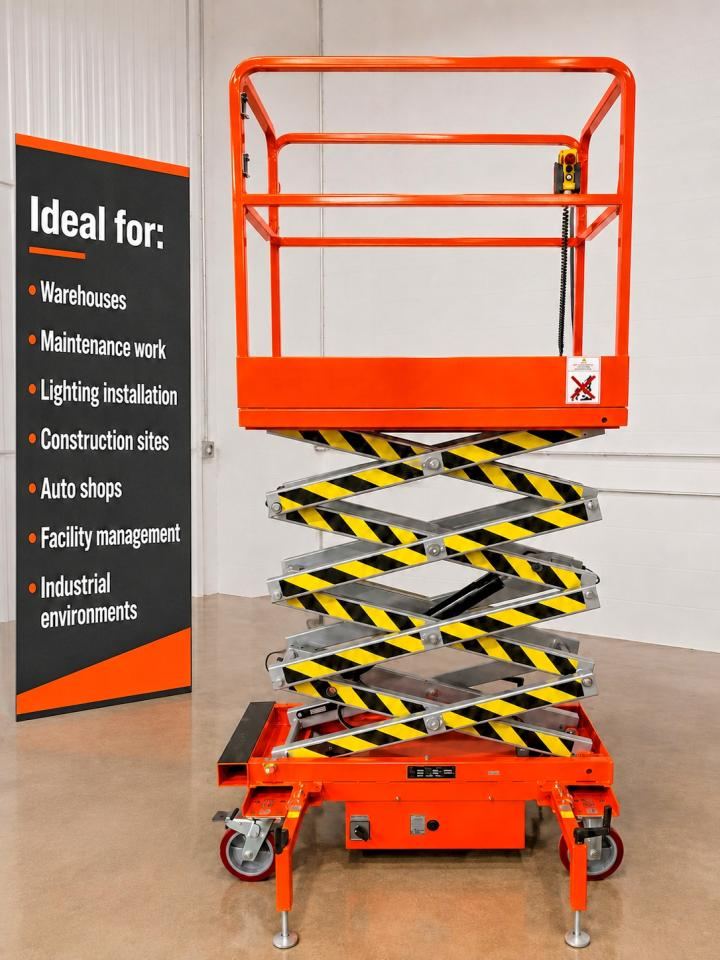 2027 OTHERS ORANGE SCISSOR LIFT MAN LIFT
